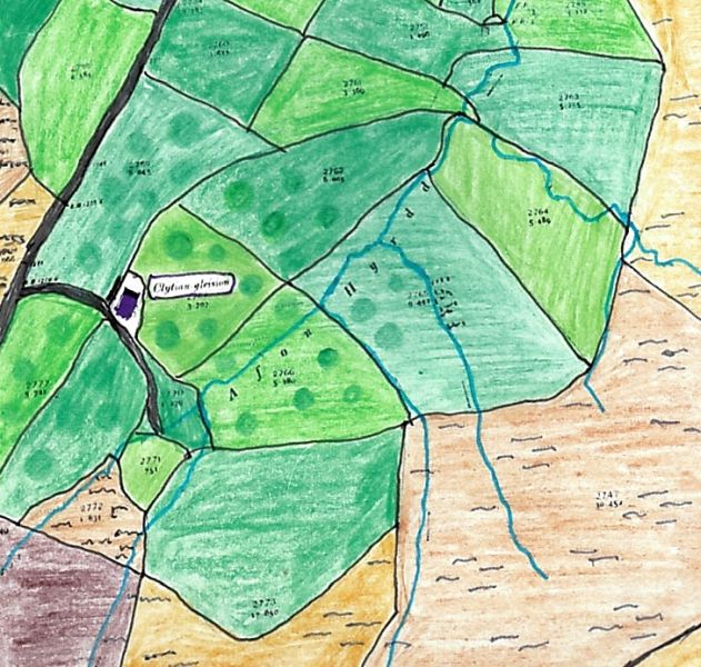 Map lleoliad Clytiau Gleision